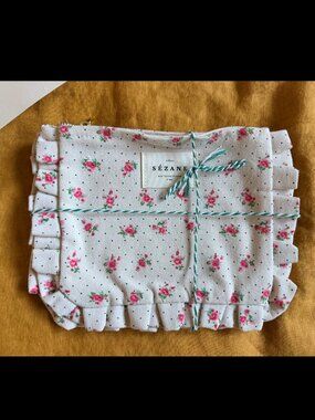 NWT Sezane Cosmetic Pouchs- SET OF 2